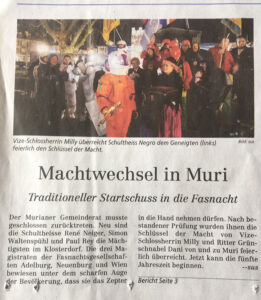 Fasnacht Muri-Wien 2020 - Schlüsselübergabe